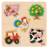 Puzzle animale domestice, tractor